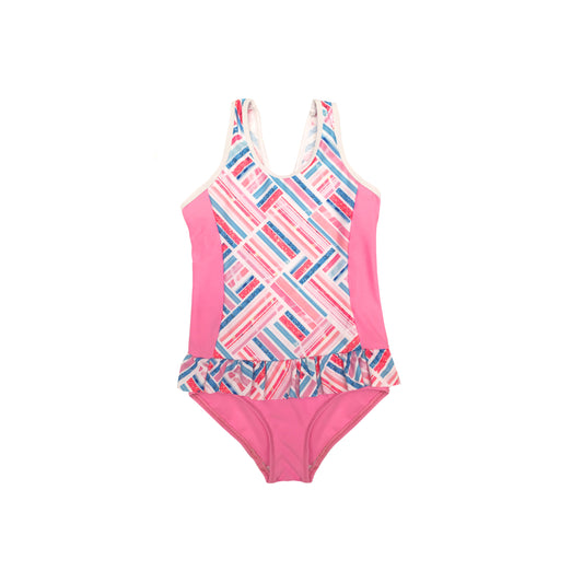 1004 Miss Sparkle Frill One Piece  - Chlorine resist - Salty Ink