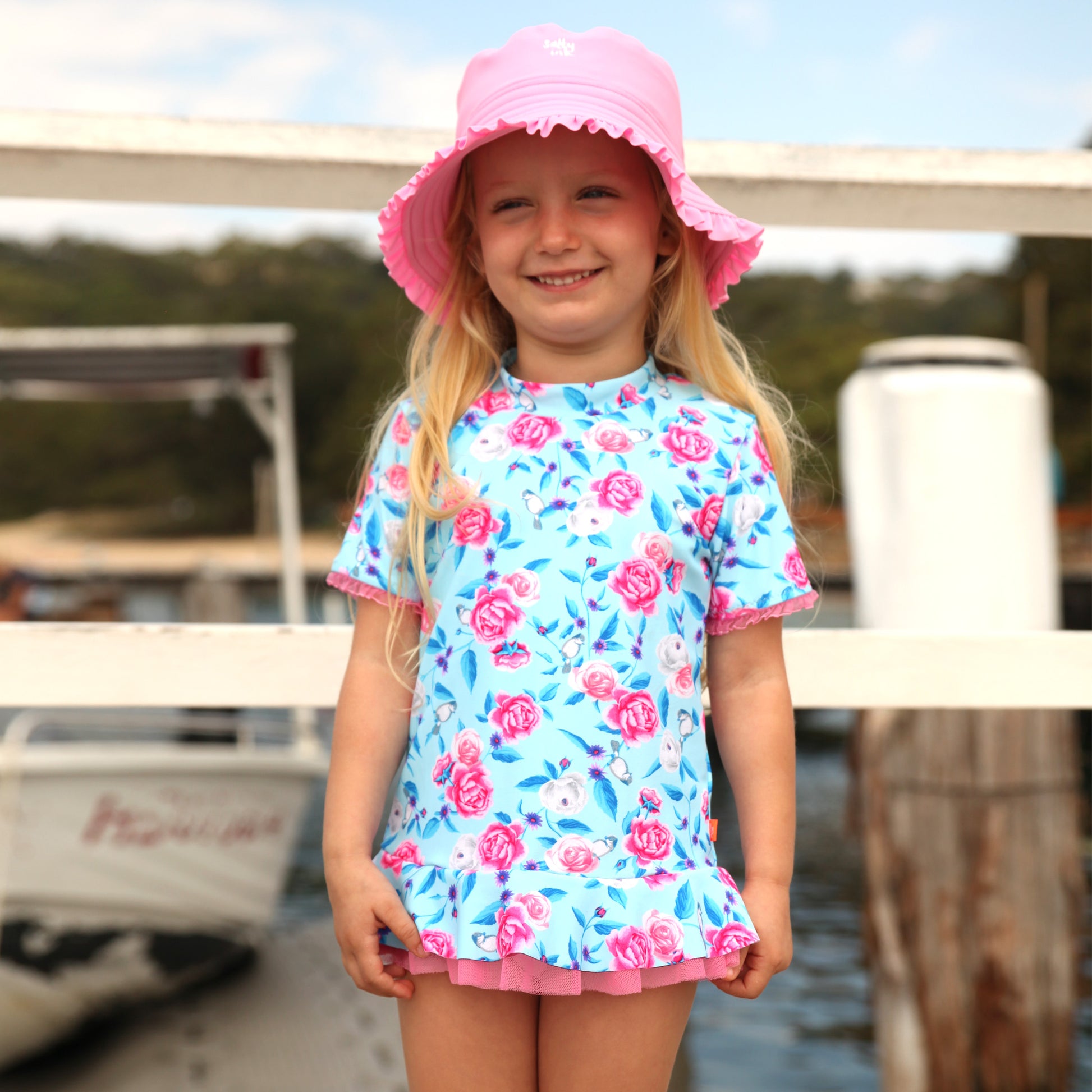 1142 Miss Bouquet Sunvest Set - Salty Ink