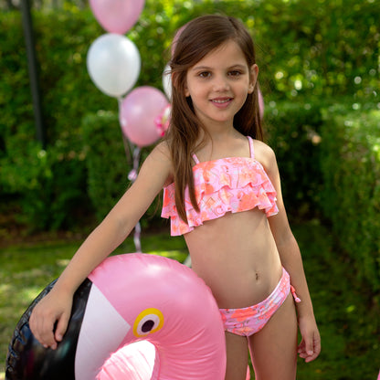 1226 Miss Flamingo Tube bikini - Salty Ink